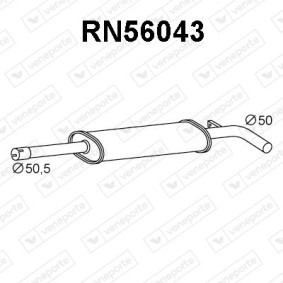 Vorschalldämpfer von VENEPORTE für MEGANE III Coupe (DZ0/1_) günstig online kaufen