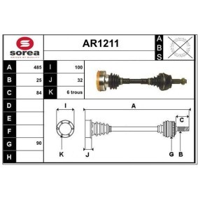 Antriebswelle AR1211 von SNRA günstig für 131,99 € online kaufen