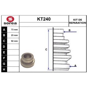 Achetez des Jeu de joint-soufflet, arbre de commande SERA KT240 à prix pour 18,55 €
