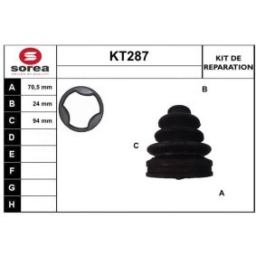 Achsmanschette des Herstellers SERA - Originalware Artikelnummer: KT287