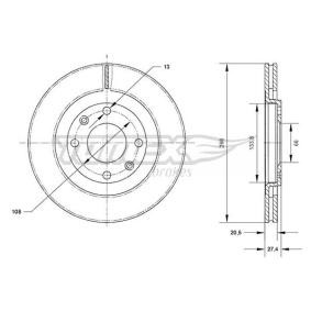 Compre Disco de travão da TOMEX brakes TX 70-31 a um preço baixo por 27,09 €