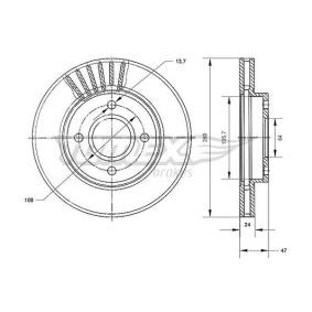 Bremsscheibe TX 70-43 von TOMEX brakes günstig für 29,78 € online kaufen