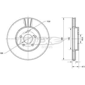 Bremsscheibe für JAGUAR von TOMEX brakes