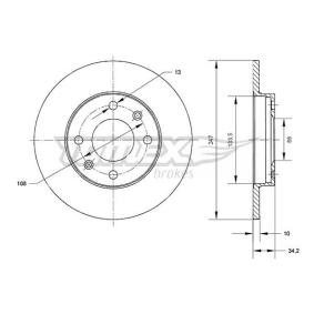 Compre Disco de travão da TOMEX brakes TX 70-50 a um preço baixo por 23,96 €