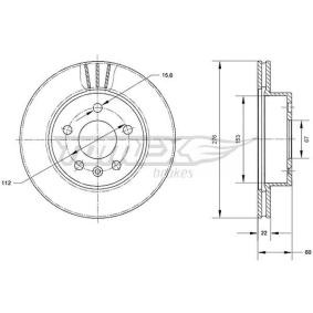 Bremsscheiben des Herstellers TOMEX brakes - Originalware Artikelnummer: TX 70-52