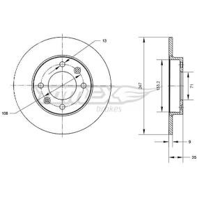 Compre Disco de travão da TOMEX brakes TX 70-58 a um preço baixo por 21,90 €