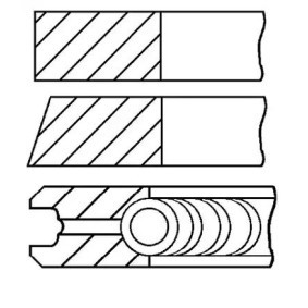 Achetez des Jeu de segments de pistons GOETZE ENGINE 08-307000-00 à prix pour 19,93 €