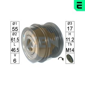 Compre Roda livre do alternador da ERA ZN6006 a um preço baixo por 62,58 €