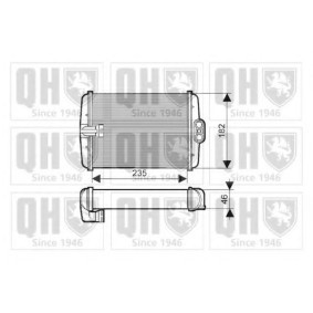 Compre Permutador de calor, aquecimento do habitáculo da QUINTON HAZELL QHR2116 a um preço baixo por 105,07 €