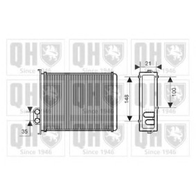 Compre Permutador de calor, aquecimento do habitáculo da QUINTON HAZELL QHR2155 a um preço baixo por 182,92 €