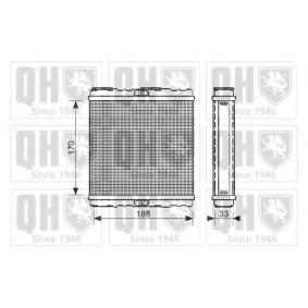 Achetez des Radiateur de chauffage de chez QUINTON HAZELL en ligne pour 9-3 Cabriolet (YS3D) à prix modérés