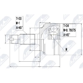Compre Junta homocinética de NTY online para Accord Hatchback (TF) a preços moderados