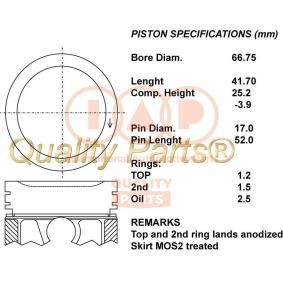 Compre Êmbolo da IAP QUALITY PARTS 100-00111 a um preço baixo por 352,37 €