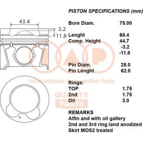 Kolben für HYUNDAI von IAP QUALITY PARTS