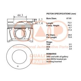 Kolben für HYUNDAI von IAP QUALITY PARTS
