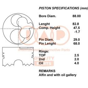 Kolben 100-09008 von IAP QUALITY PARTS günstig für 669,85 € online kaufen