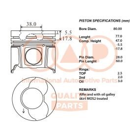 Kolben 100-13162 von IAP QUALITY PARTS günstig für 488,98 € online kaufen