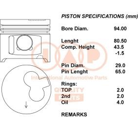 Kolben für TOYOTA von IAP QUALITY PARTS