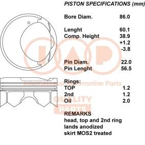 Comprar Pistón de IAP QUALITY PARTS 100-17080 a bajo precio de 400,85 €