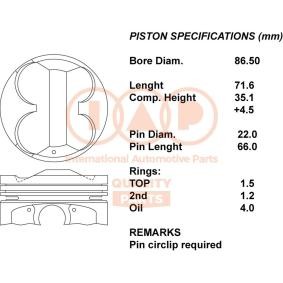 Comprar Pistón de IAP QUALITY PARTS 100-17097 a bajo precio de 400,85 €