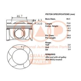Comprar Pistón de IAP QUALITY PARTS 100-17197 a bajo precio de 641,45 €