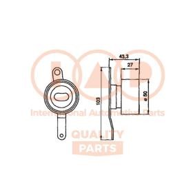 Spannrolle, Zahnriemen von IAP QUALITY PARTS