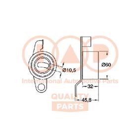 Spannrolle, Zahnriemen von IAP QUALITY PARTS