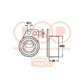 Spannrolle, Zahnriemen von IAP QUALITY PARTS