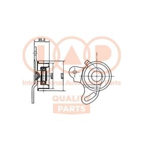 Spannrolle, Zahnriemen für HYUNDAI von IAP QUALITY PARTS