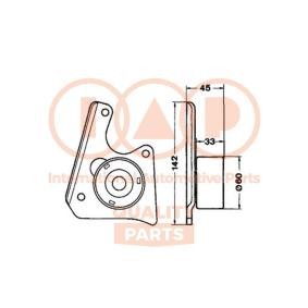 Compre Rolo tensor, correia dentada da IAP QUALITY PARTS 127-16052 a um preço baixo por 123,41 €
