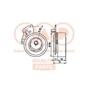 Spannrolle, Zahnriemen 127-20020 von IAP QUALITY PARTS günstig für 85,43 € online kaufen