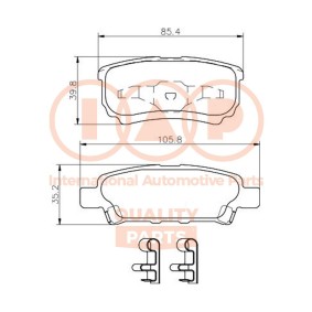 Bremsbeläge 704-10071 von IAP QUALITY PARTS günstig für 83,10 € online kaufen