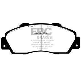 Achetez des Plaquettes de frein EBC Brakes DP2872 à prix pour 193,46 €