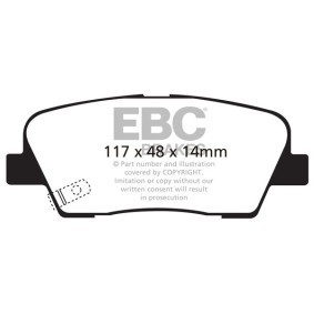 Compre Pastilhas de travão da EBC Brakes DP41806R a um preço baixo por 141448,76 €