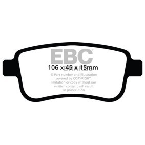 Acquista Kit pastiglie freni da EBC Brakes DP42025R a buon mercato per soli 183,16 €