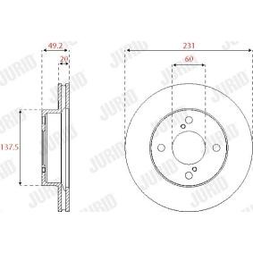 Bremsscheibe 563253JC von JURID günstig für 41,90 € online kaufen