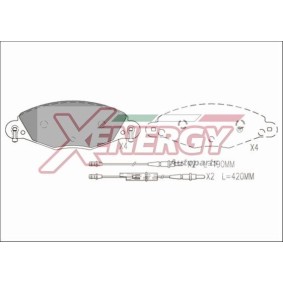 Osta Jarrupalat, levyjarru AP XENERGY:llä X41212 edullisesti hintaan 43,46 €
