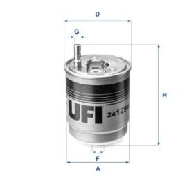 Compre Filtro de combustível da UFI 24.129.00 a um preço baixo por 37,66 €
