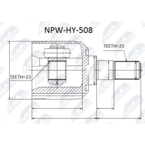 Compre Jogo de apoios, veio de transmissão da NTY NPW-HY-508 a um preço baixo por 48,34 €