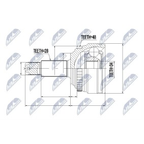 Comprar Juego de articulación, árbol de transmisión de NTY NPZ-DW-028 a bajo precio de 54,28 €