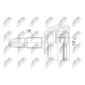 Compre Jogo de apoios, veio de transmissão da NTY NPZ-FT-001 a um preço baixo por 41,60 €