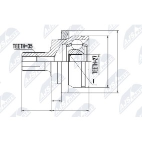 Acquista Kit giunto omocinetico da NTY online per Classe E T-modell (S211) a prezzi moderati