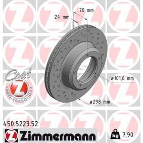 Bremsscheibe 450.5223.52 von ZIMMERMANN günstig für 110,86 € online kaufen