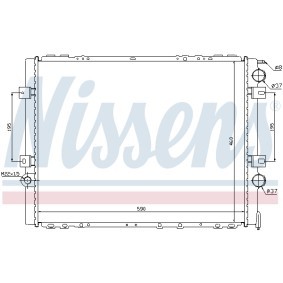 Acquista Radiatore motore da NISSENS 695163 a buon mercato per soli 258,19 €