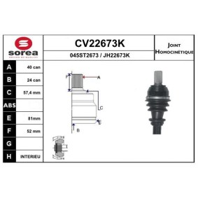 Gelenksatz, Antriebswelle CV22673K von EAI günstig für 59,65 € online kaufen