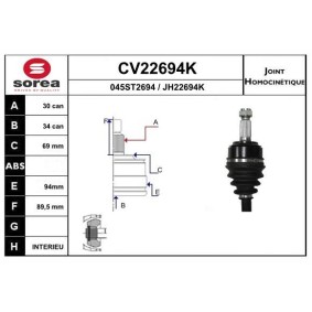 Gelenksatz, Antriebswelle CV22694K von EAI günstig für 57,76 € online kaufen