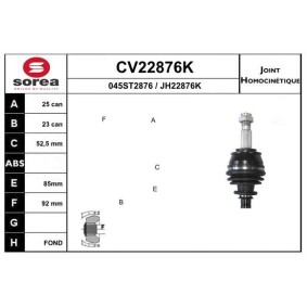 Acquista Kit giunti semiasse da EAI CV22876K a buon mercato per soli 53,96 €