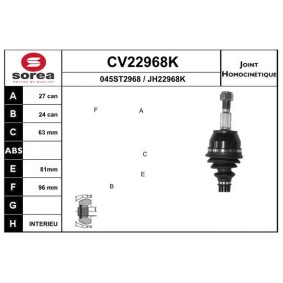 Gelenksatz, Antriebswelle CV22968K von EAI günstig für 53,14 € online kaufen