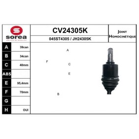 Gelenksatz, Antriebswelle CV24305K von EAI günstig für 109,65 € online kaufen