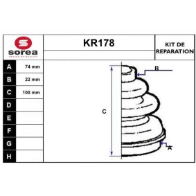 Faltenbalgsatz, Antriebswelle KR178 von EAI günstig für 12,64 € online kaufen